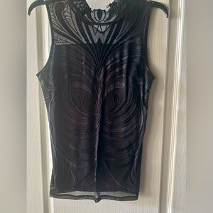Elegant black sleeveless  top by INC International Concepts. Size- Medium